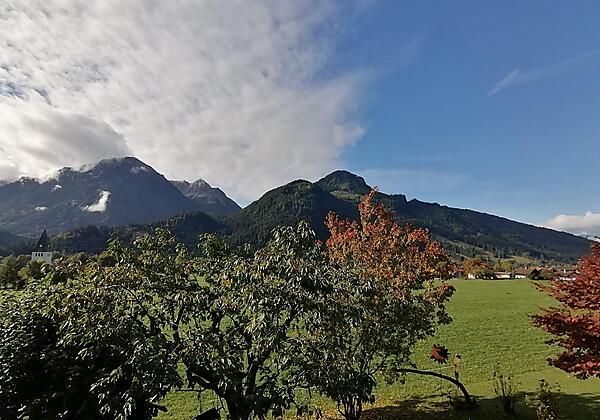 Geisteier's Hüs, Aussicht vom Südbalkon, Herbst