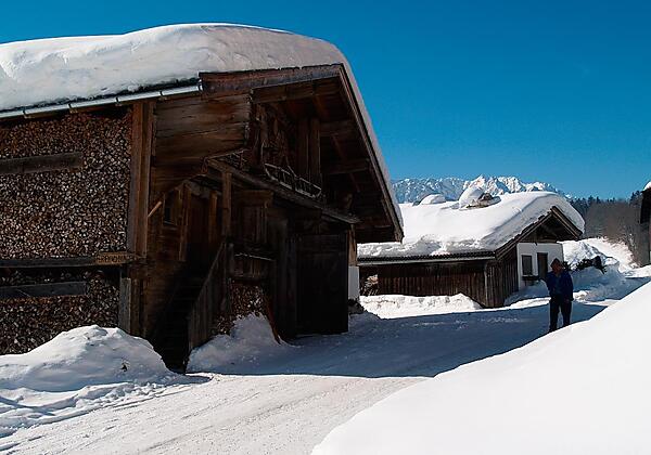 das Zuhäuserl am Hacklhof im Winter