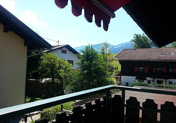 Ausblick vom Balkon