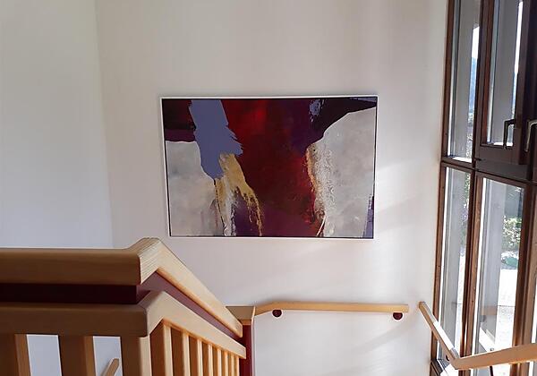 Stiegenaufgang zu den Appartements