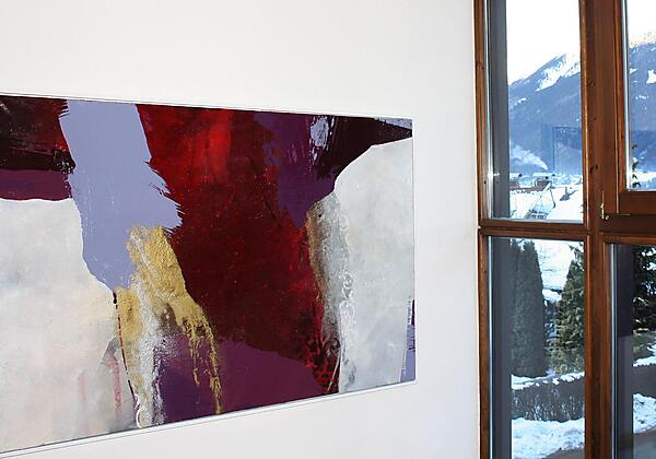 Stiegenaufgang zu den Appartements