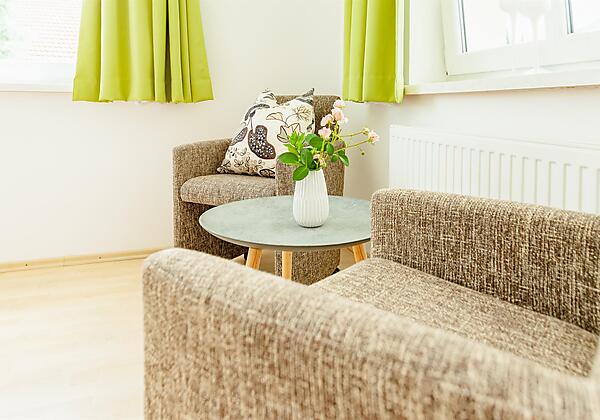 Fewo Typ B - Sitzecke im Schlafzimmer