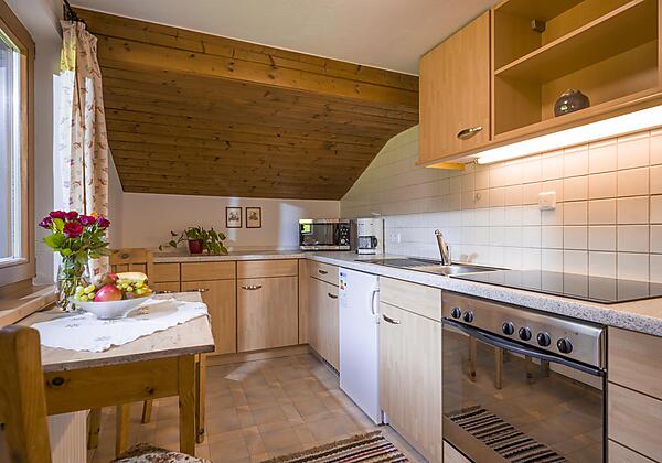 Küche Appartement Bergblick