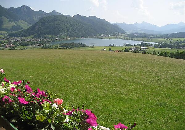 Blick auf Walchsee vom Balkon
