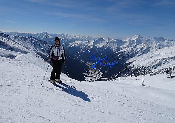 Blick vom Ankogl zum Haus Rieger_A