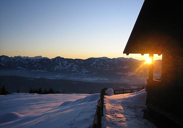 Almhütte Winter