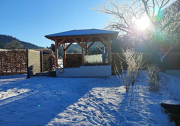 unser Whirlpool ist ganzjährig beheizt