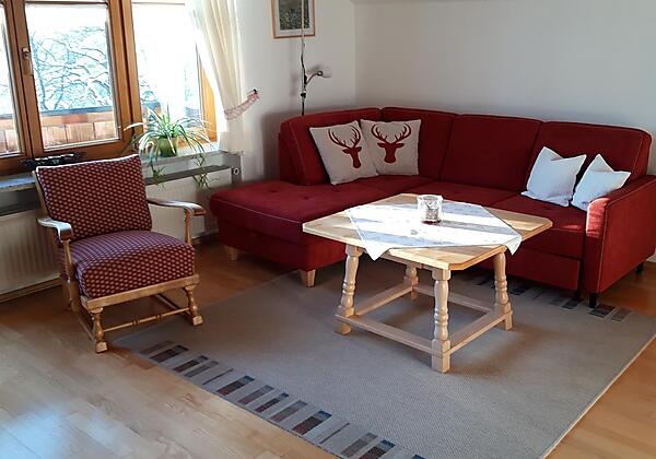 Ferienwohnung Grünten Wohnzimmer