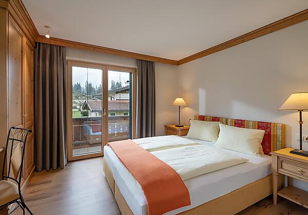 Appartement Unterberg Schlafzimmer mit Balkon