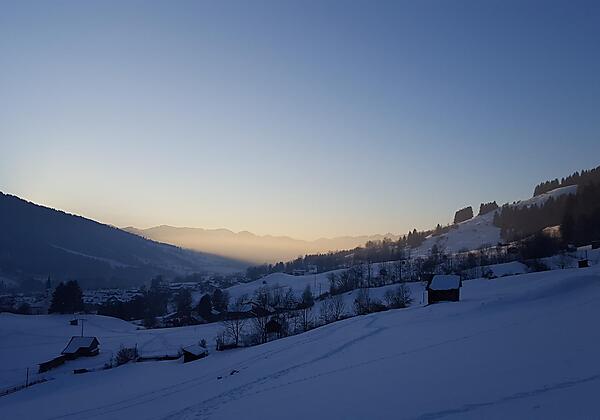 Winnterstimmung Blick vom Kalvarienberg