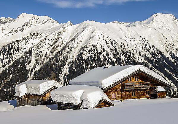 Modereggalm im Winter, Tourenparadies