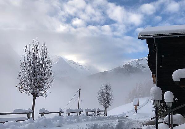 Ferienhof "Oberer Gollmitzer" Ausblick Winter