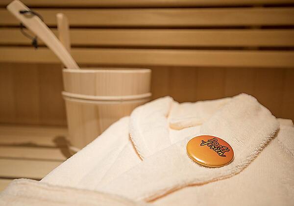 Sauna im Wellnessbereich