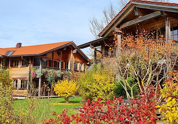 Ferienhaus im Herbst