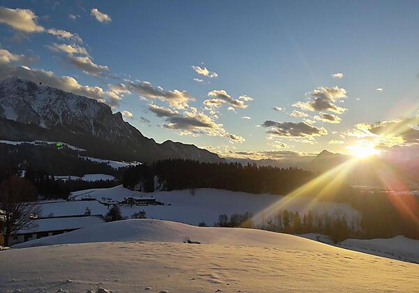 Winter Sonnenuntergang