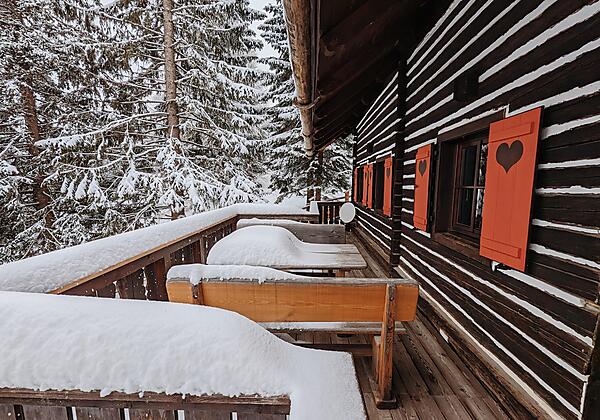 Winterbalkon Sechszirbenhütte