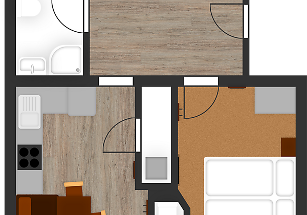 Raumplan Appartement Wenderkogel