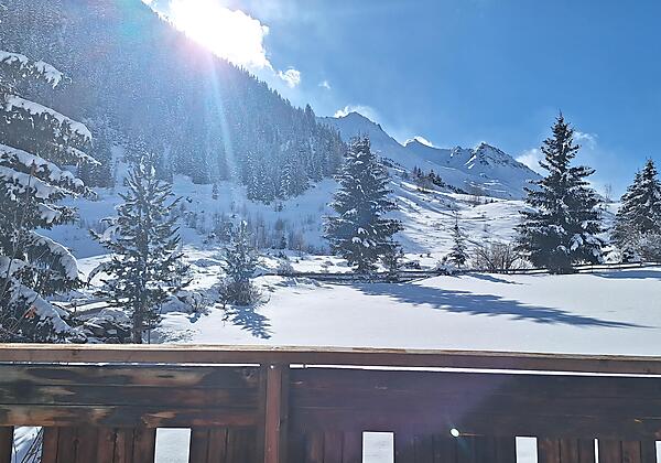 Aussicht Balkon Winter 1