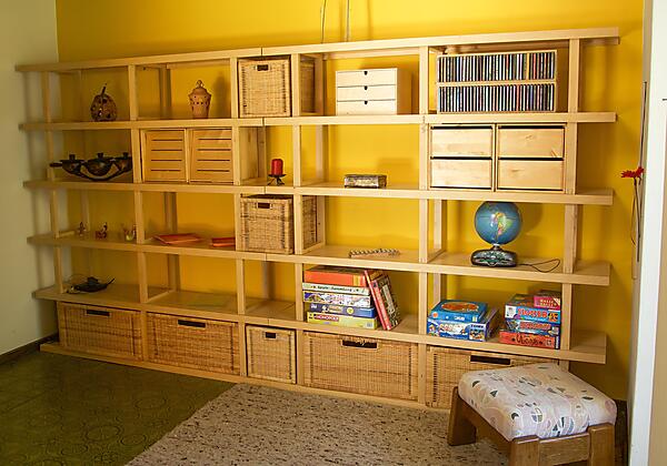 Wohzimmer Regalwand