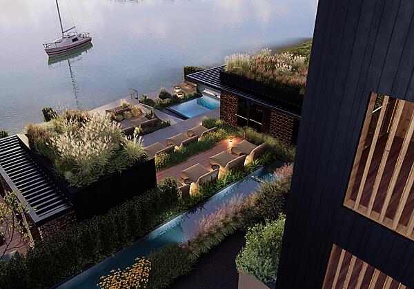 Onsen /  Sauna Uferglut / Ruhebereich Horizont