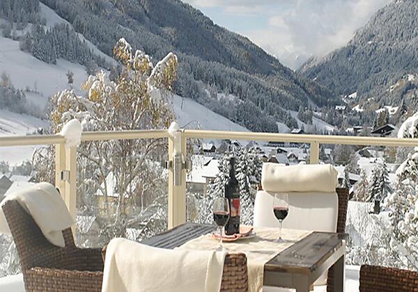 Panoramaterrasse im Winter