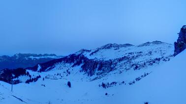 Blick von der Stelli Bergstation (1.856 m)