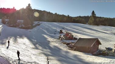 Blick auf den Übungslift